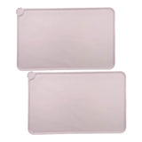 Maxbell Dog Food Mat Bowl Mats Pet Feeding Mat for Pet Supplies Dogs Puppy Thicken Pink