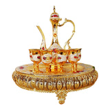 Maxbell Maxbell 8x Vintage Turkish Coffee Pot Set Household Use Retro for Wedding Style B