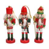 Maxbell 3Pcs Wooden Nutcracker Puppet Party Favors Gift for festival Door