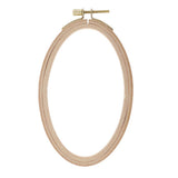 Maxbell Beech Oval Cross Stitch Hoop Needlework Embroidery Sewing Hoop 16cm 13.7cm