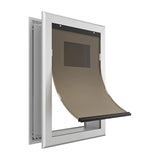 Maxbell Dog Door with Flap with Aluminum Frame with Sliding Lock Panel Pet Door XL