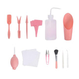 Maxbell 1 Set Succulent Tool Mini Garden Set Bonsai Plant Kits  Set of 12 Pink