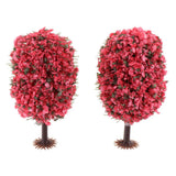Max 10 Pieces Green Scenery Landscape Model Christmas Tree 4.5-10cm OH 6cm
