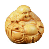 Maxbell Wood Buddha Statue Sculpture Figurine for Home Decoration Housewarming Gift