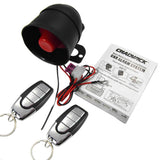 Maxbell Car Vehicle Alarm Protection Security System with 2 Button Remote Control