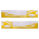 Max 2x Car Flame Totem Side Skirt Modified Personal Decoration Body Paste Yellow - Aladdin Shoppers