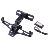 Max CNC Adjustable License Plate Bracket Fender Eliminator Universal Black
