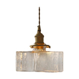 Maxbell Modern Glass Chandelier Transparent Lightshade for Restaurant Cafe Bedroom B