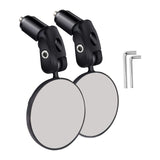 Maxbell 2Pcs Mountain Bike Handlebar Mirror Bicycle Rear View Mirrors Safety Cycling