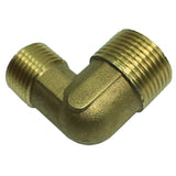 Max 1 Pc Double Male Thread Elbow Brass Adapter Pipe Fitting DN20xDN15