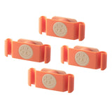 Maxbell 4x Rotary Cable Clip Accessories Cord Holder Cable Protector Strong Adhesive Orange