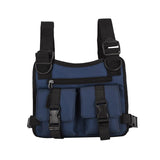 Maxbell Chest Rig Bag Pouch Light Bags Lightweight Water Resistant for Men Women Blue