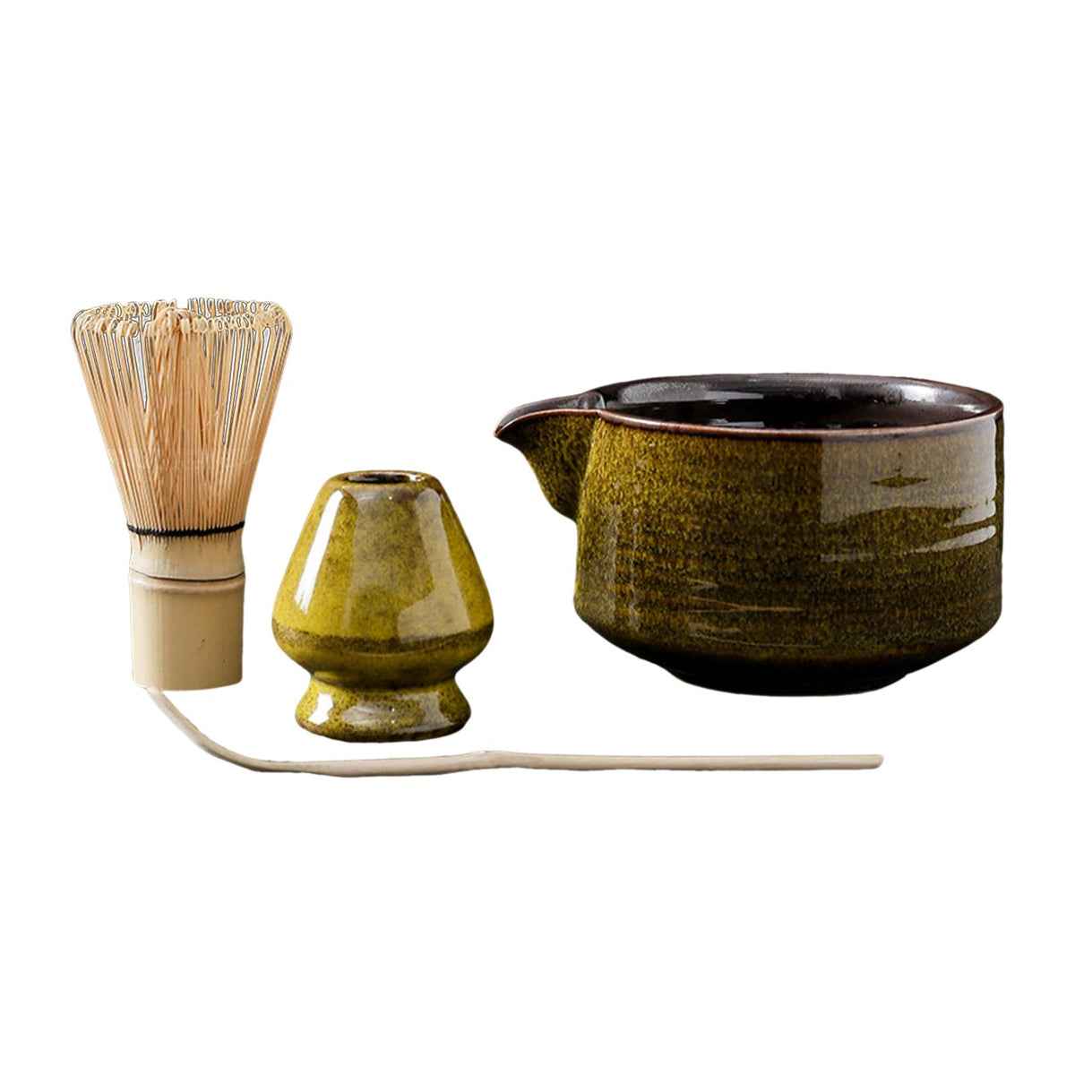 Maxbell 4 Pieces Traditional Matcha Set Best Gift for Tea Lovers Beverage Family