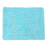 Maxbell Dog Mat Blanket Soft Bed Cushion Washable Air Conditioning Pad L Blue Dot