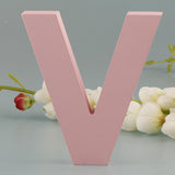 Max Pink Wooden Floating Letters Door Numbers Alphabet Letter Address Spells V