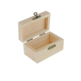 Maxbell Unpainted Plain Wooden Box Arts Crafts Hobbies and Home Décor