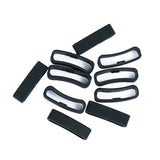 Max 10Pack Watch Silicone Fastener Rings  Black 1