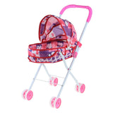 Max Mini Foldable Baby Push Cart Pushchair Stroller Pretend Play Toys Heart