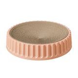 Maxbell Pet Cat Scratcher Pad Scratching Board Toy Corrugated Cardboard Pet Supplies Pink Diameter 45cm