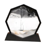 Maxbell Moving Sand Art Picture Flowing Sand Painting Quicksand Artistic Landscape Black Frame