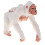 Maxbell Lifelike Wild Animal Model Figure Toy Figurine Home Decor White Orangutan