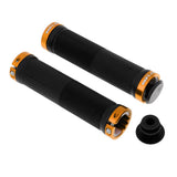Maxbell Rubber MTB Bike Handlebar Grips Lock on Anti-slip Handle Bar Cover Golden