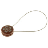 Max 1 Piece Flower Pattern Magnetic Curtain Tiebacks Buckle Clip Holdback Coffee - Aladdin Shoppers