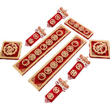Maxbell Chinese New Year Spring Couplets Non Woven Fabric Bendable Red Color Durable Style H