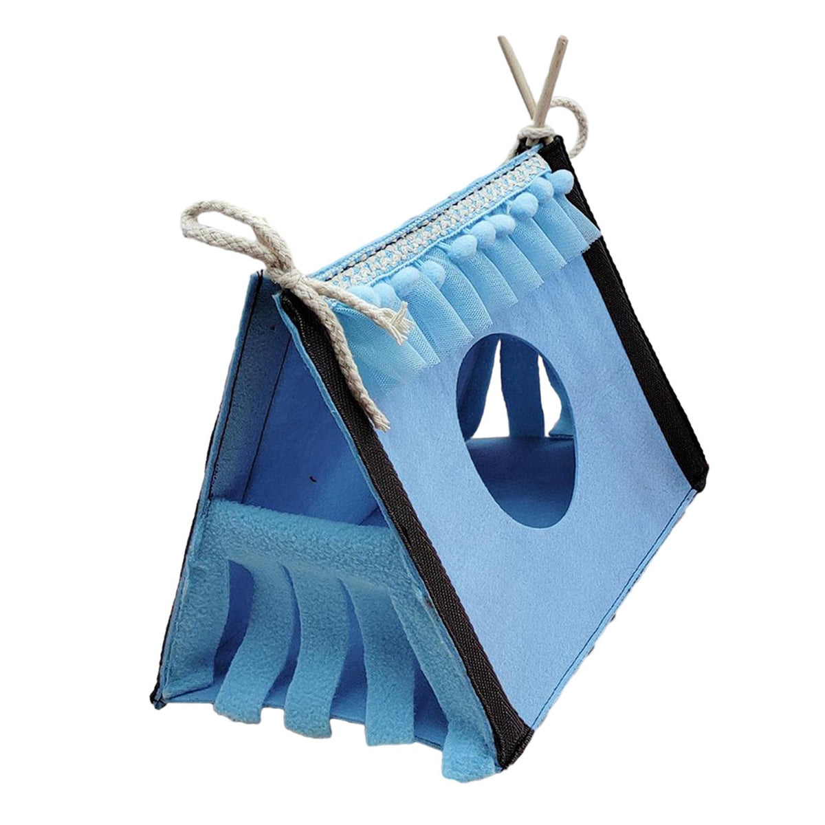 Maxbell Guinea Pig Hideaway Small Animal Tunnel for Hedgehogs Small Animal Beds Mice blue