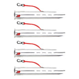 Maxbell 4Pcs Aluminum Alloy Tent Pegs Peg Snow Camping Stakes Rain Tarps Hiking Silver
