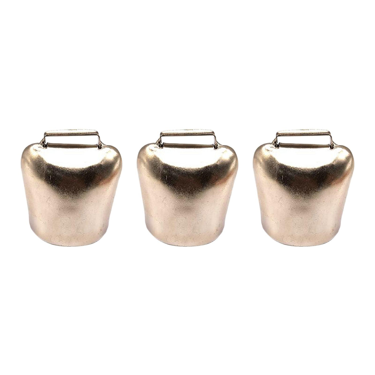 Maxbell 3 Pieces Dog Collar Bells Durable Wildlife Bell for Pet Small Animals Kitten Light Coffee