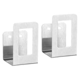 Maxbell 2x Multipurpose Drying Stands for Pantry Chopping Board Silver No Hole Mount