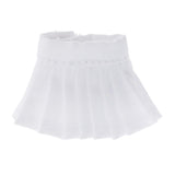 Maxbell Lovely Doll Mini Pleated Skirt for OB11 1/12 BJD Dolls DIY Accessory White