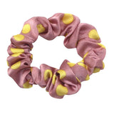 Max Fashion Dot Hair Scrunchies Hairband Women Elastic Ponytail Holder Pink