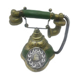 Maxbell Old Fashion Rotary Telephone Model European for Office Window Display Home Green