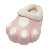 Maxbell Adult Cartoon Slippers Funny Soft Plush Cozy Couple Warm House Shoes Pink