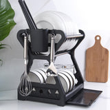 Maxbell Dish Drying Rack Dish filter Multifunctional for Countertop Black