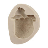 Maxbell Silicone Fondant Molds DIY Resin Chocolate Mold for Baking Heart Light Gray