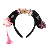 Maxbell Chinese Ancient Headband Headpiece Dress up for Carnival Cosplay Photo Props Tassels