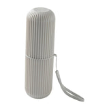 Maxbell Business Trips Wash Cup Holder Dustproof for School Outdoor Family Daily Use gray