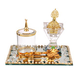 Maxbell Arabian Incense Burner with Incense Storage Jar Censer for Yoga SPA Bedroom