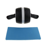 Maxbell Abdominal Core Strength Exercise Wheel Roller with Knee Pad White