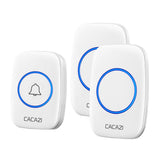 Maxbell Wireless LED Doorbell Waterproof Electric 300m Door Chime Kit US White