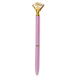 Max Rhinestone Ballpoint Pen High-end Metal Pen Ballpoint Pen  Pink