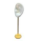 Maxbell Durable Earring Display Holder Human Ear Model Stud Holder Soft Silicone White Left
