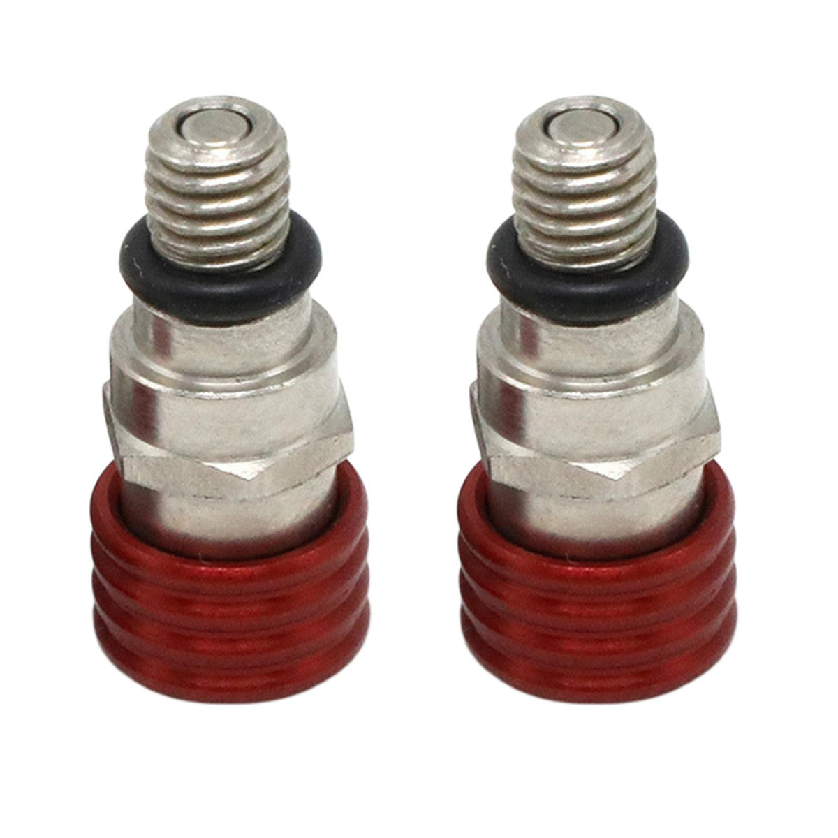 Maxbell 2 Pieces M5 0.8mm Fork Air Bleeder Pressure Valve for Motorbike Durable Red