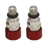 Maxbell 2 Pieces M5 0.8mm Fork Air Bleeder Pressure Valve for Motorbike Durable Red