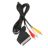Maxbell 1.8m Scart to RCA Triple 3 x Phono Cable Audio Video Lead for Nintendo NES