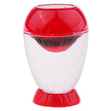 Max Acrylic Hourglass Home Ornament Egg Shape Volcano Eruption Sandglass Red