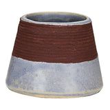 Maxbell Maxbell Ceramic Retro Match Holder for Fireplace with Storage Pot Jar Gifts Grey